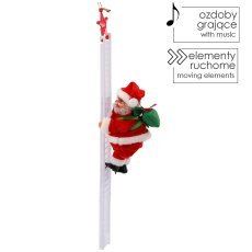 Miklavž, ki se vzpenja po lestvi 20,5 cm *6996