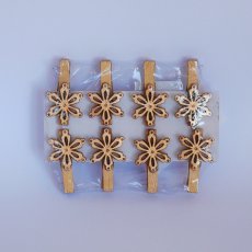 Kompl. 8 božičnih okraskov s sponko mix vzorcev 3 x 3 cm pak=16kompl *8600