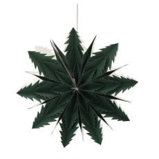 Papirnata dekorativna zvezda 50 cm zelena dvoplastna *9119