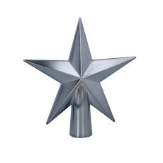Vrh za božično drevo 15 cm zvezda olivna/bakrena/grafitna *7740