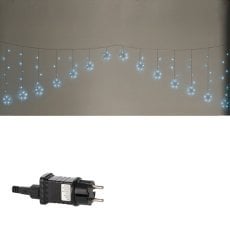 Svetlobna zavesa zvezdice 136l hladen bel, dł. 3 + 3 m *0023