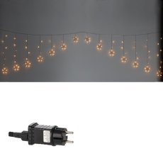 Svetlobna zavesa zvezdice 136l toplo bela, dol. 3 + 3 m *0030