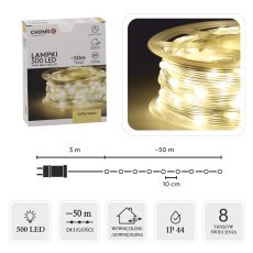 Svetilke led micro na kolutu 500l toplo bela, dł. 3 + 50 m *0115