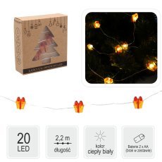 Veriga led lučk darilo 20 l na baterije opak=20kos *0177