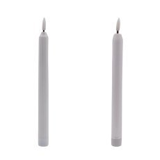 Sveča led na baterije bela 22,5 cm mix vzorcev disp=20kos *0382