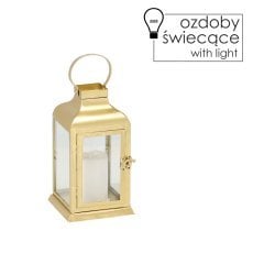 Lampijon 11 x 11 x 22 cm led kovinski zlati *0900