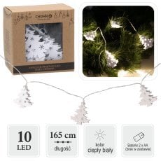 Veriga luči led bele smrečice 10 l topla bela *1006