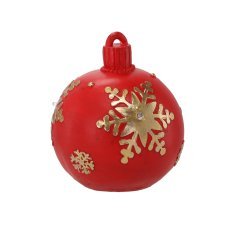 Figurka - rdeča božična kroglica led 16,5 cm *1488
