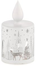 Lampion led - svečka bela - BOZ1808