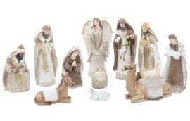 Chomik - Kpl. 11 figur božičnih do 31 cm polyresin *2492
