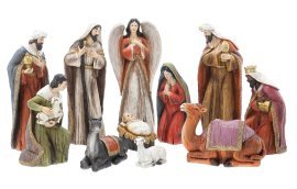 Kpl. 11 figur božičnih do 40,5 cm polyresin *2508