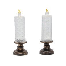 Sveča led 7,1 x 7,1 x 21,1 cm mix vzorcev *2560
