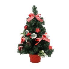 Božično drevo 50 cm rdeče z bodiko *2439