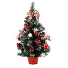 Božično drevo 60 cm belo-rdeče *2620