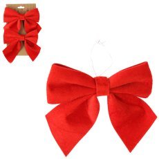 Kompl. 2 božičnih pentelj 15 cm rdeča *3078