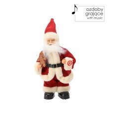 Mikołaj z piernikiem – pleše z melodijo 30 cm *3481