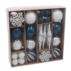 Kpl. 50 bunkic modra / srebrna *3566