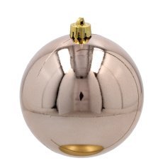 Kpl. 4 okraskov 10 cm temno modra / bež zlata *3917