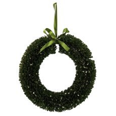 Praznični venec - z zelenim trakom 40 cm *6192