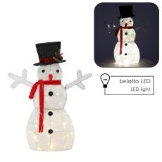 Praznična dekoracija - snežak led 72 cm bel *6277