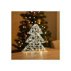 Okrasitev praznična - smreka led 30 cm irizirajoča *6352