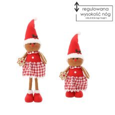 Medenopecivo božič. - Deklica 20 x 10 x 65 cm s teleskopskimi nogami *5577