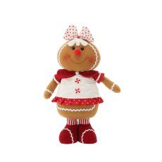 Medenopecivo božič. - Deklica v obleki 21 x 10 x 33 cm *5645