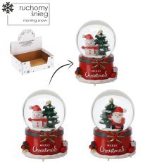 Božična snežna krogla - božiček / snežak 8 x 12 cm disp=12kos *5669