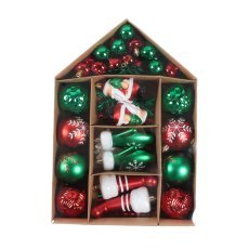 Kpl. 66 okraskov za božično drevo - mix *7175