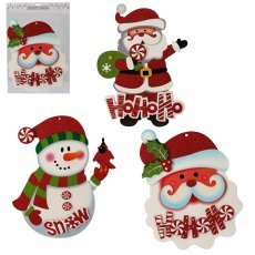 Božična papirnata dekoracija za obešanje mix vzorcev pak=6kos *7496