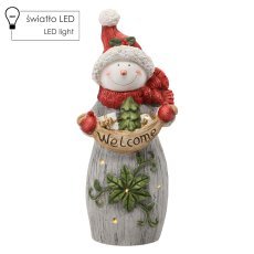 Figurka božonar. - snežak z napisom 