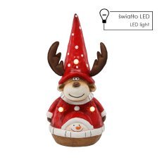 Figurka bożonar. - severni jelen s kapo 26 x 16,5 x 48 cm led *1070
