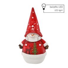 Figurka božična - snežak s kapo 28,5 x 18 x 51,5 cm led *1087