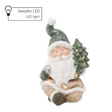 Figurica božonar. - božiček z jelko 24 x 23 x 38 cm led *1162