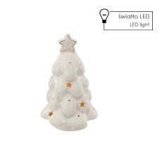 Figurka bożonar. - keramična jelka 12 x 11,9 x 20,9 cm led pak.=2kos *1209