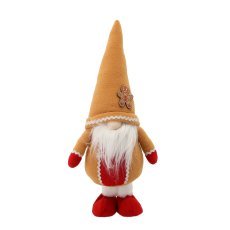 Božični škrat oranžen stoječi 21 x 13 x 49 cm *1568