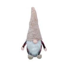 Božični škrat 50 cm bež - rdeč *9612