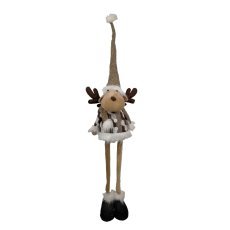 Božični severni jelen z nastavljivimi nogami 90 - 138 cm bež *9711