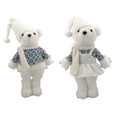 Božični beli medvedek 50 cm deček / deklica *9773