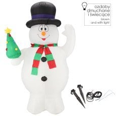 Napihljiv snežak led 240 cm *0417