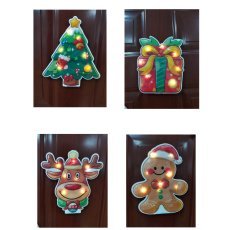 Praznična gel nalepka led - topel bel mix vzorcev opak=12kos *1728