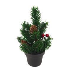 Božično drevo 21 cm mix vzorcev disp=24kos pal=120kos *2022