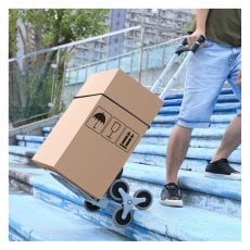 Zložljiv aluminijast stopniščni voziček s tremi kolesi 47,5 x 47,5 x 100 cm nosilnost: 35 kg / 70 kg *5119