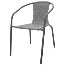 Vrtni stol siv 52 x 60 x 72 cm *6983