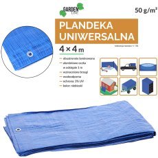 PONJAVA 4 x 4 M (+/- 5%) 50GSM 3%UV MODRA *4096