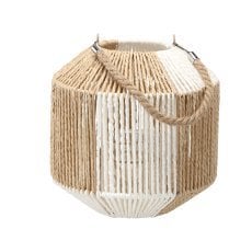 Lanterna h-25 cm s steklenim vložkom - šahovnica *6628