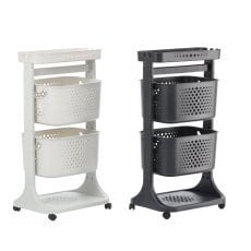 Plastično stojalo z dvema košaroma *7475