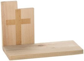 Podstavek za svečo 07, neopečen, križ - OME7868