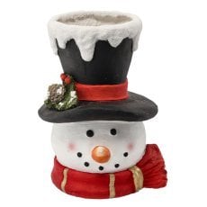 Božična figurica - vaza - glava snežaka 40 cm *1610