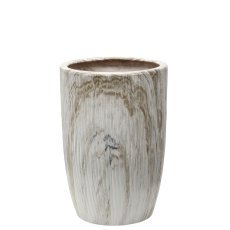 KERAMIČNI OKRASNI LONČEK ZA CVETLICE 30 x 30 x 43 CM OKRAŠEN *2404